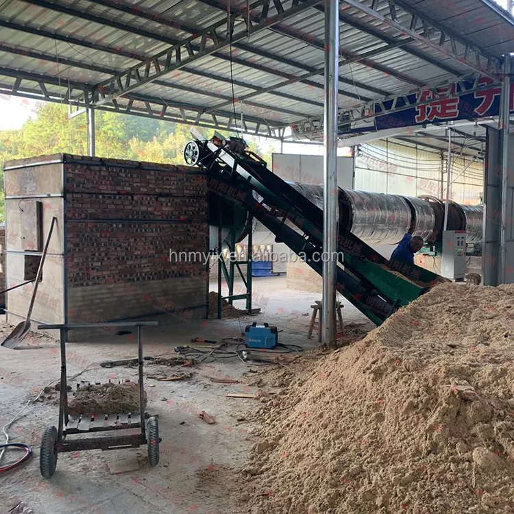 sawdust rotary dryer equipments/roller husk drying oven/wooden powder drying furnace