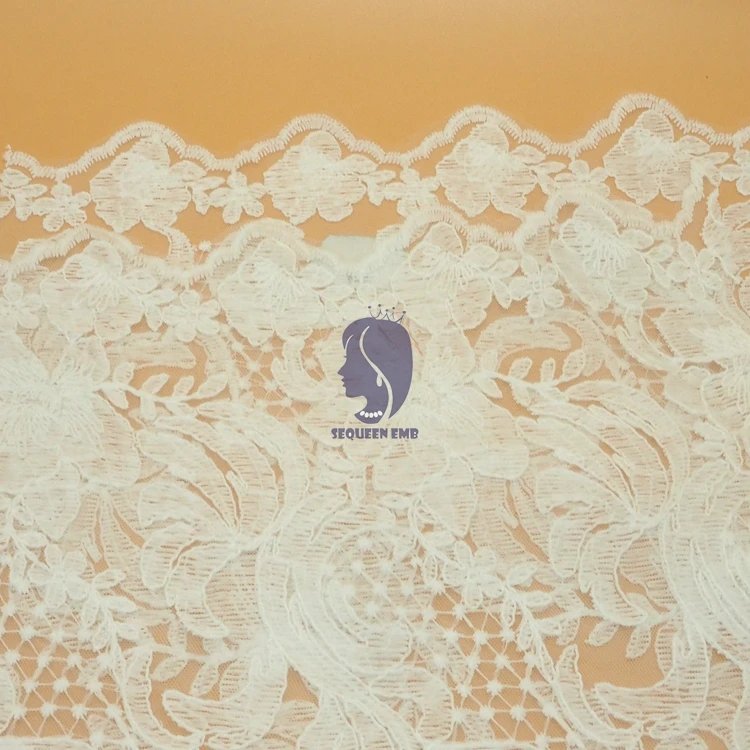 Factory Direct High Quality rayon embroidery fabric lace market in dubai tulle At Wholesale Price