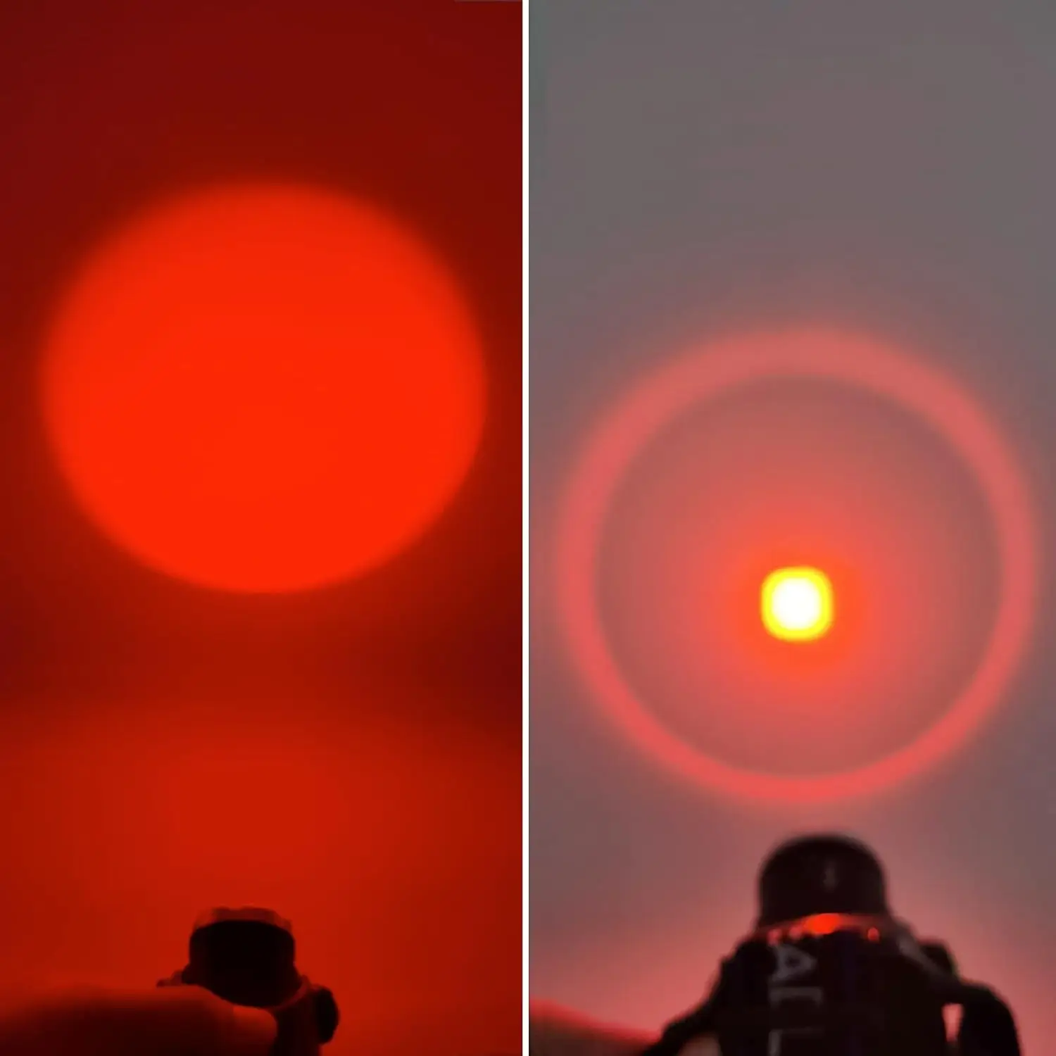 USB Rechargeable Dual Color Tactical Headlamp With Red Light And White Light 2 in 1 LED Head Torch For Hunting Astronomy