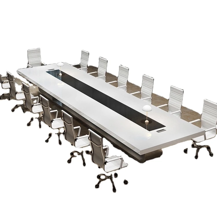 
Training Table Combination Large Conference Long Table and Chair for Office Furniture 