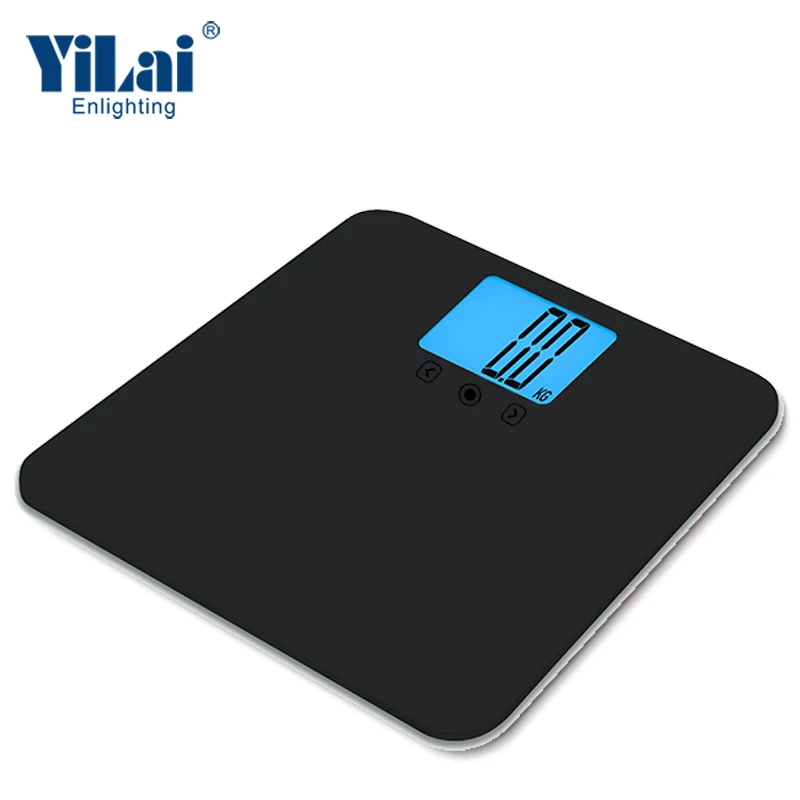 
Digital Body Weight Bathroom Scale With XL LCD display Body Tape Measure Included, Elegant Black 250kg bathroom weight scale 