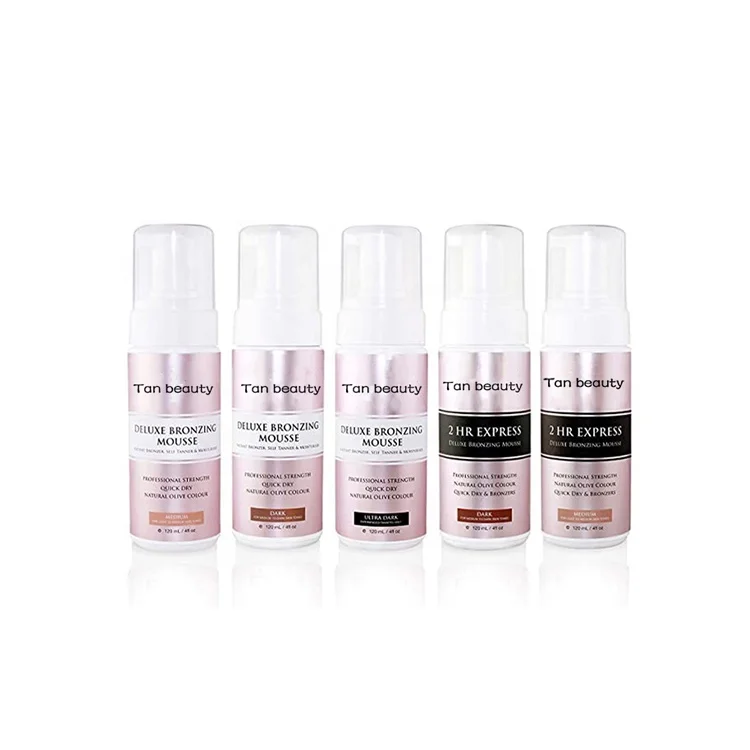 private label  Bronzing Mousse 200ml self tanner mousse green undertones vegan tanning mousse