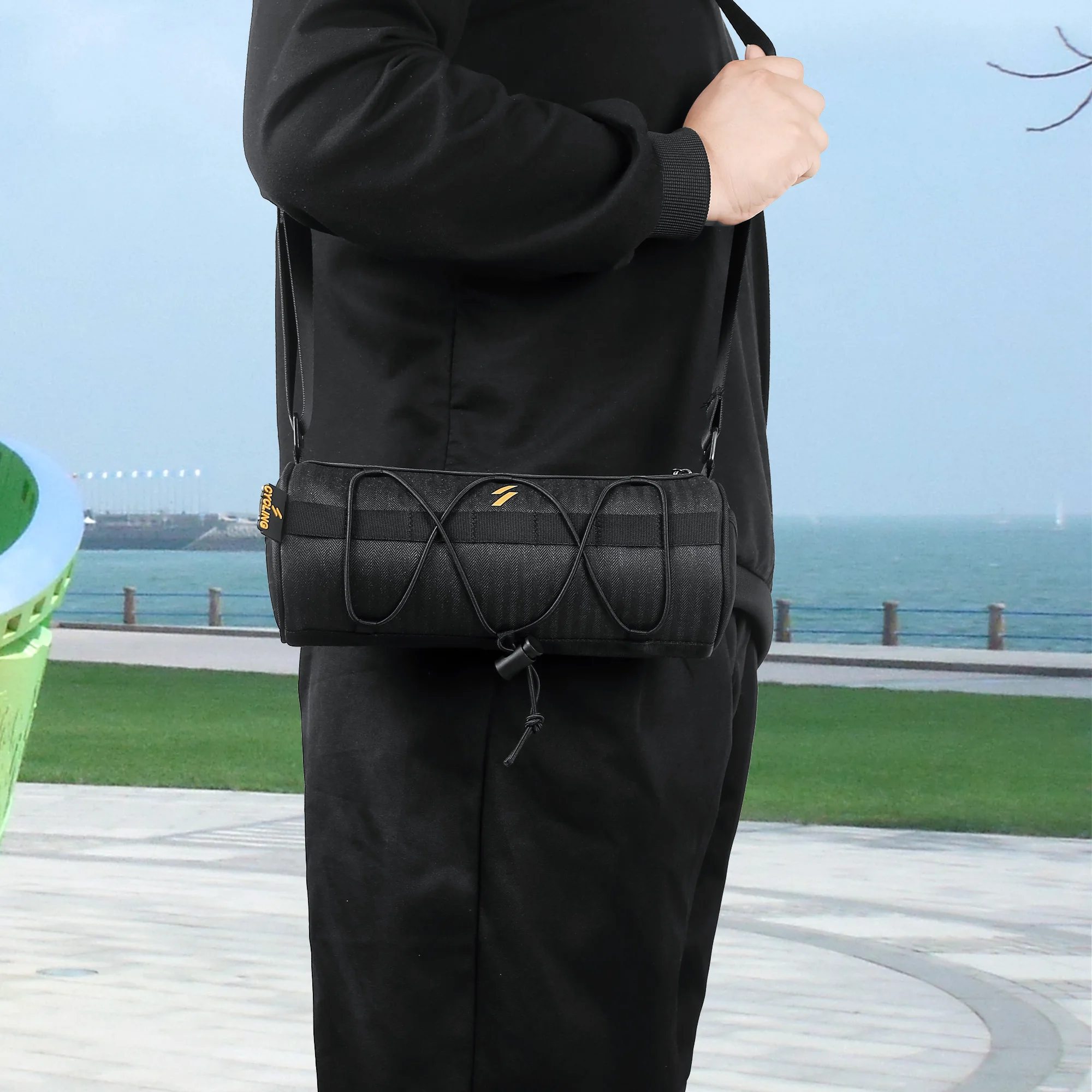 ASRQGOAL Outdoor Travel Cycling Bicycle Handlebar Bag Waterproof Frame Tube Bags for Bike & Boxes