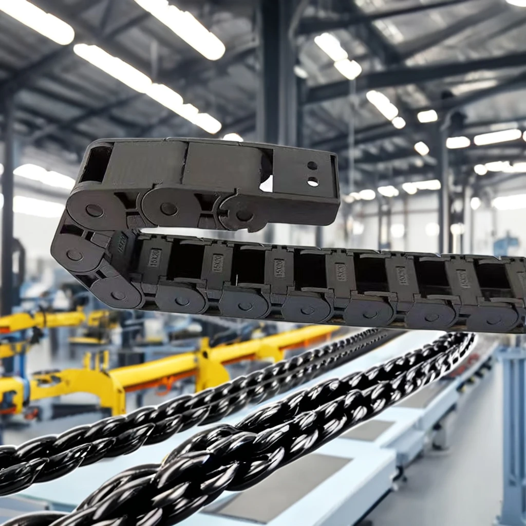 15mm*20mm Small Reinforced Nylon Protection Cable Carrier Drag Chain