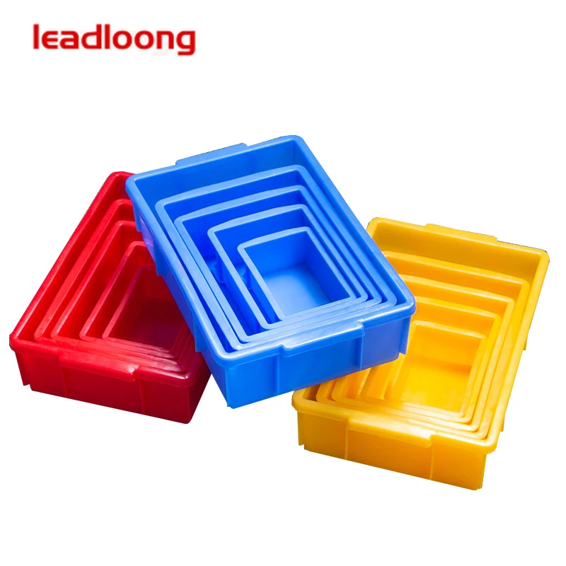 LEADLOONG-CS серии-Высококачественный Пластиковый Штабелируемый тяжелый небольшой контейнер для хранения