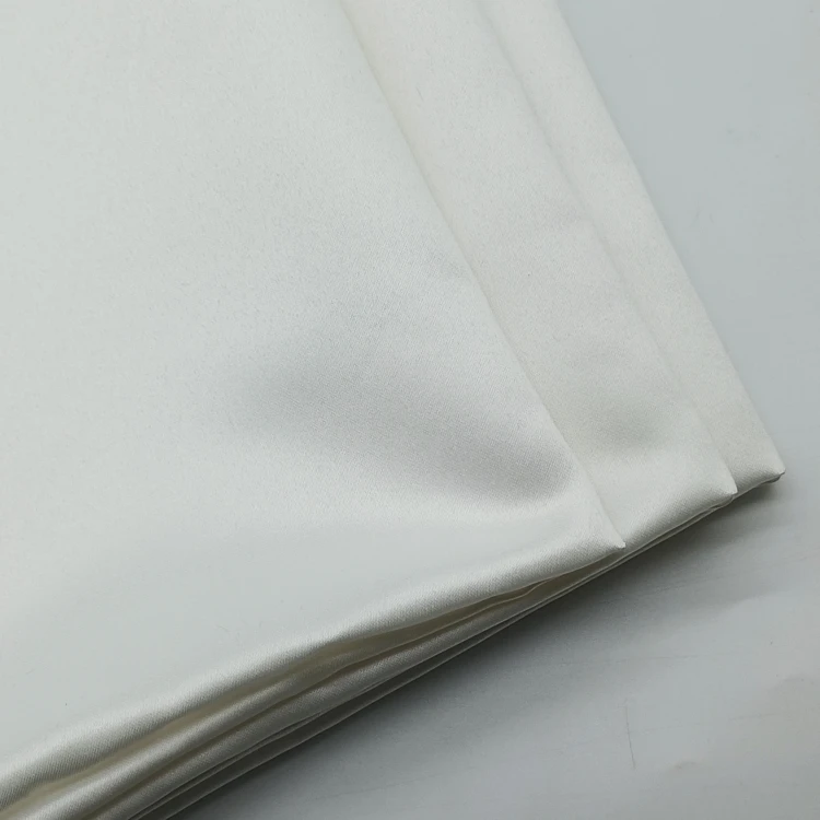 Explosive Models 100% Polyester Full Dull Silk Fabric White Satin Wedding  Satin for Pajamas