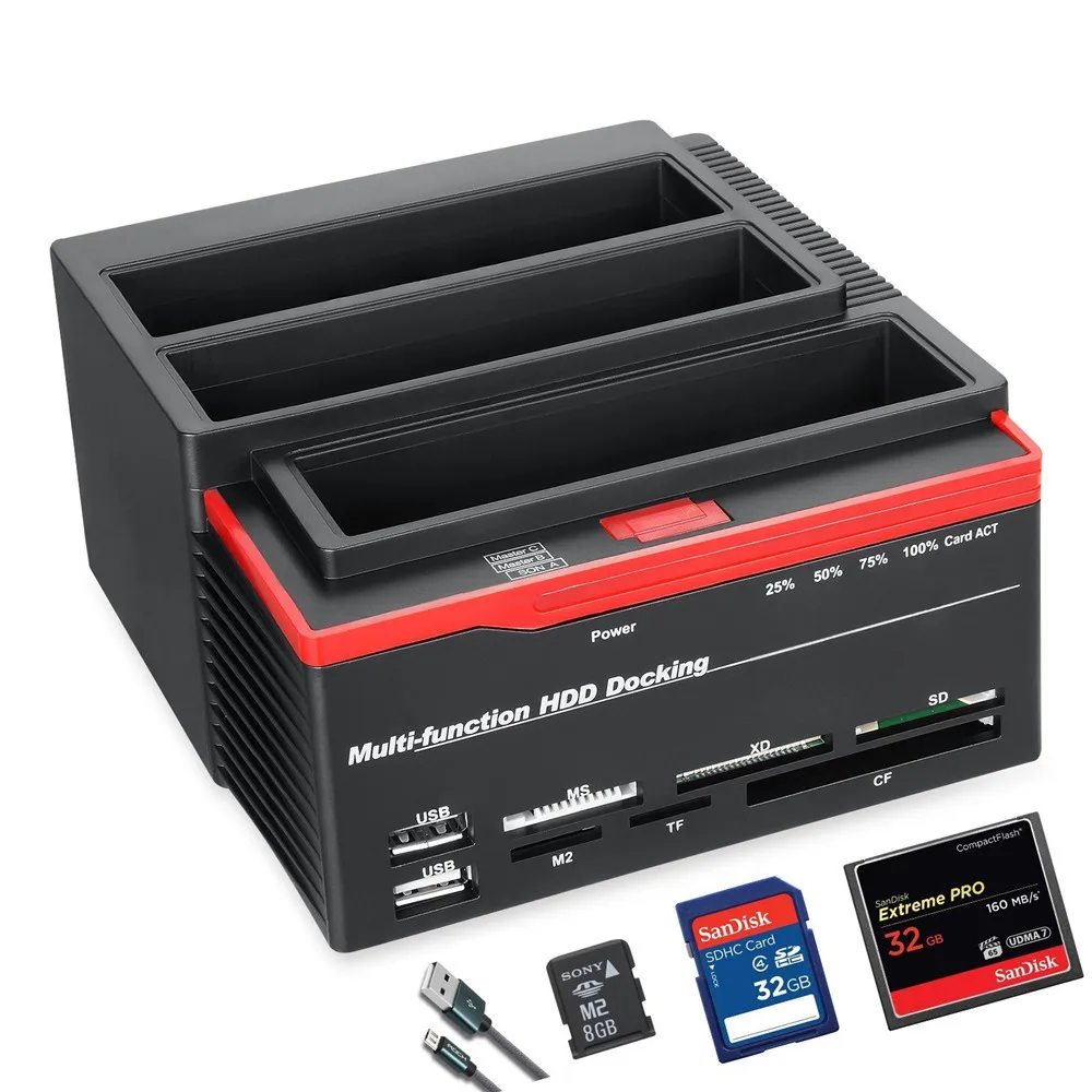 HDD Docking station HDD Enclosure USB 3.0 cloning function Hard Disk base