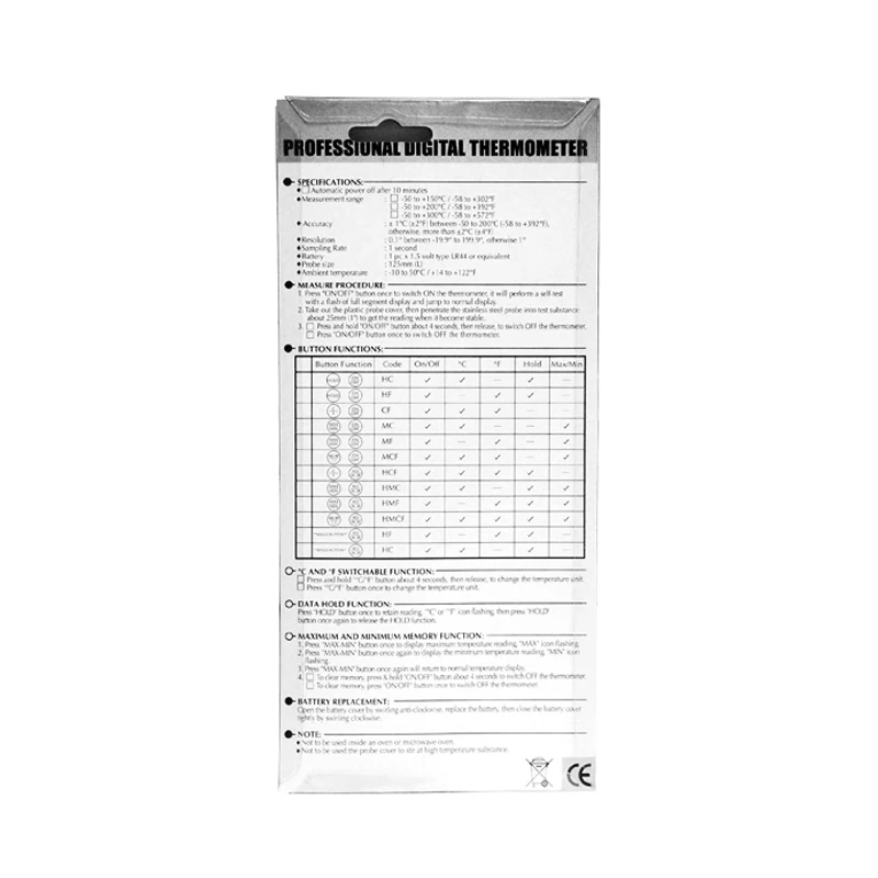 TM220 Household usage and temperature sensor theory digital meat thermometer