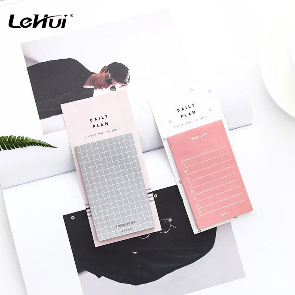 Cheap priceWholesale School Office Supply Stationery 50 sheets Times Sticky Weekly Monthly List Memo Pad