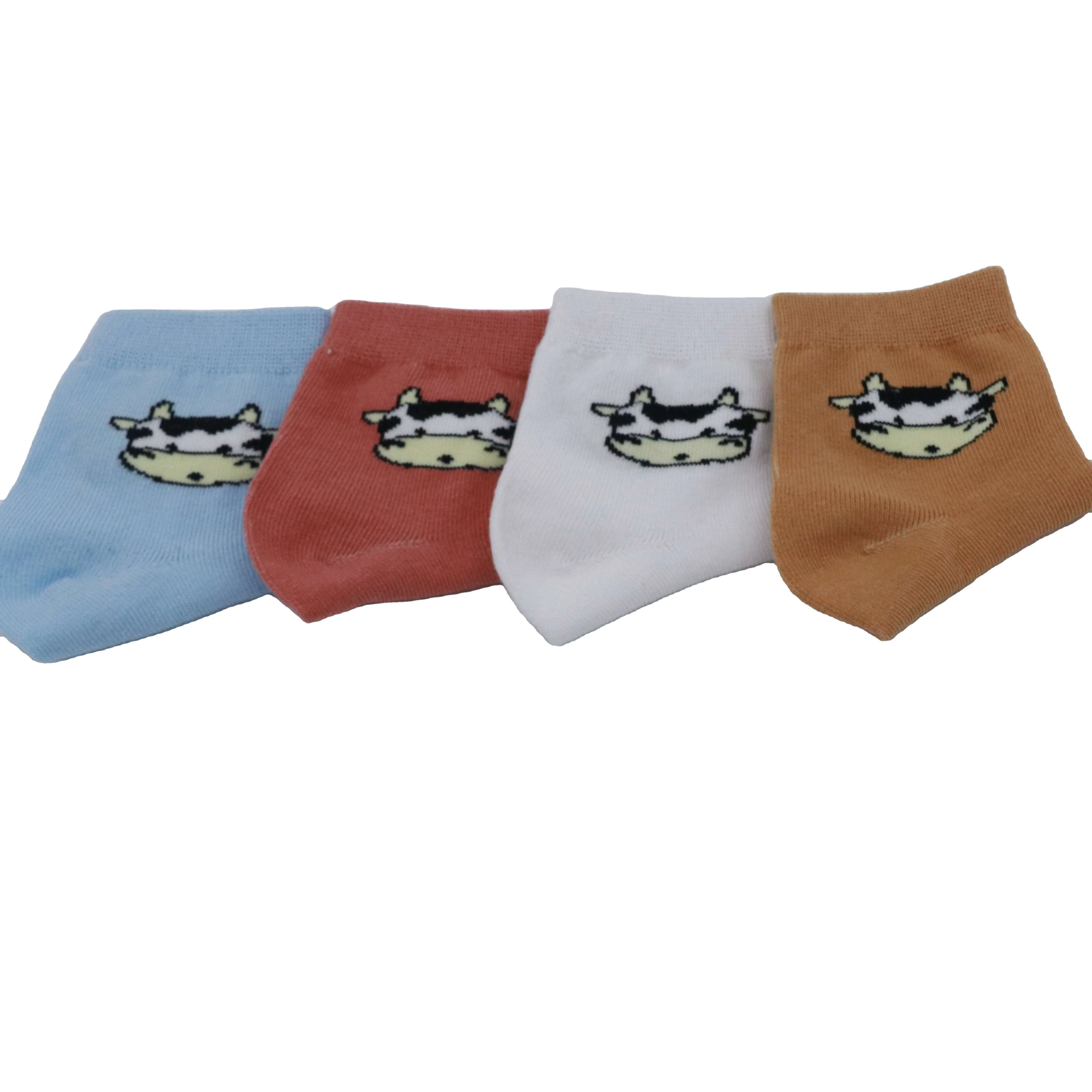Милые детские носки из бычьей кожи, прочные для мальчиков и девочек, модели на весну и осень из хлопка, высокое качество