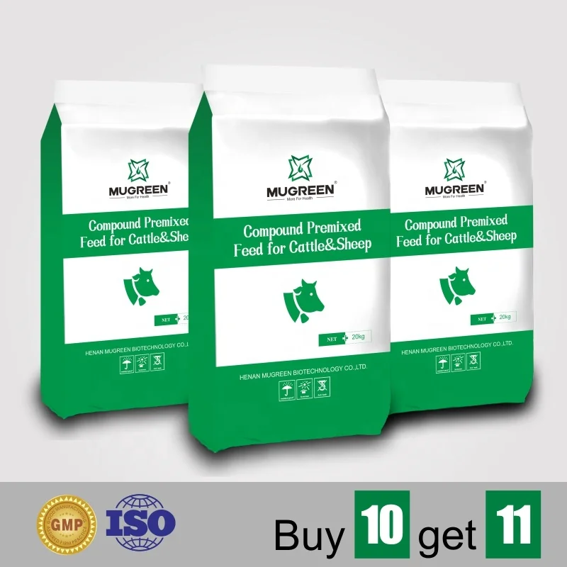 
MUGREEN Increase Fattening Dairy Cattle Feed Supplement 5% Premixed Ruminants Feed 