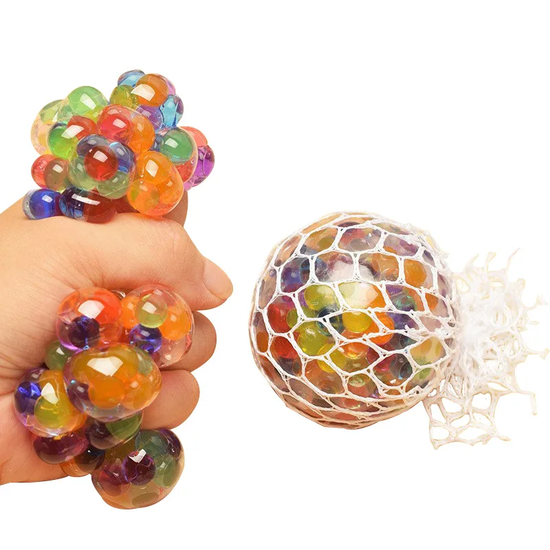 Syh501 Fidget Squishy Toys Stress Reliever Toy Ball for children Squishy Stress Balls Toy Colorful Fidget Sensory Balls