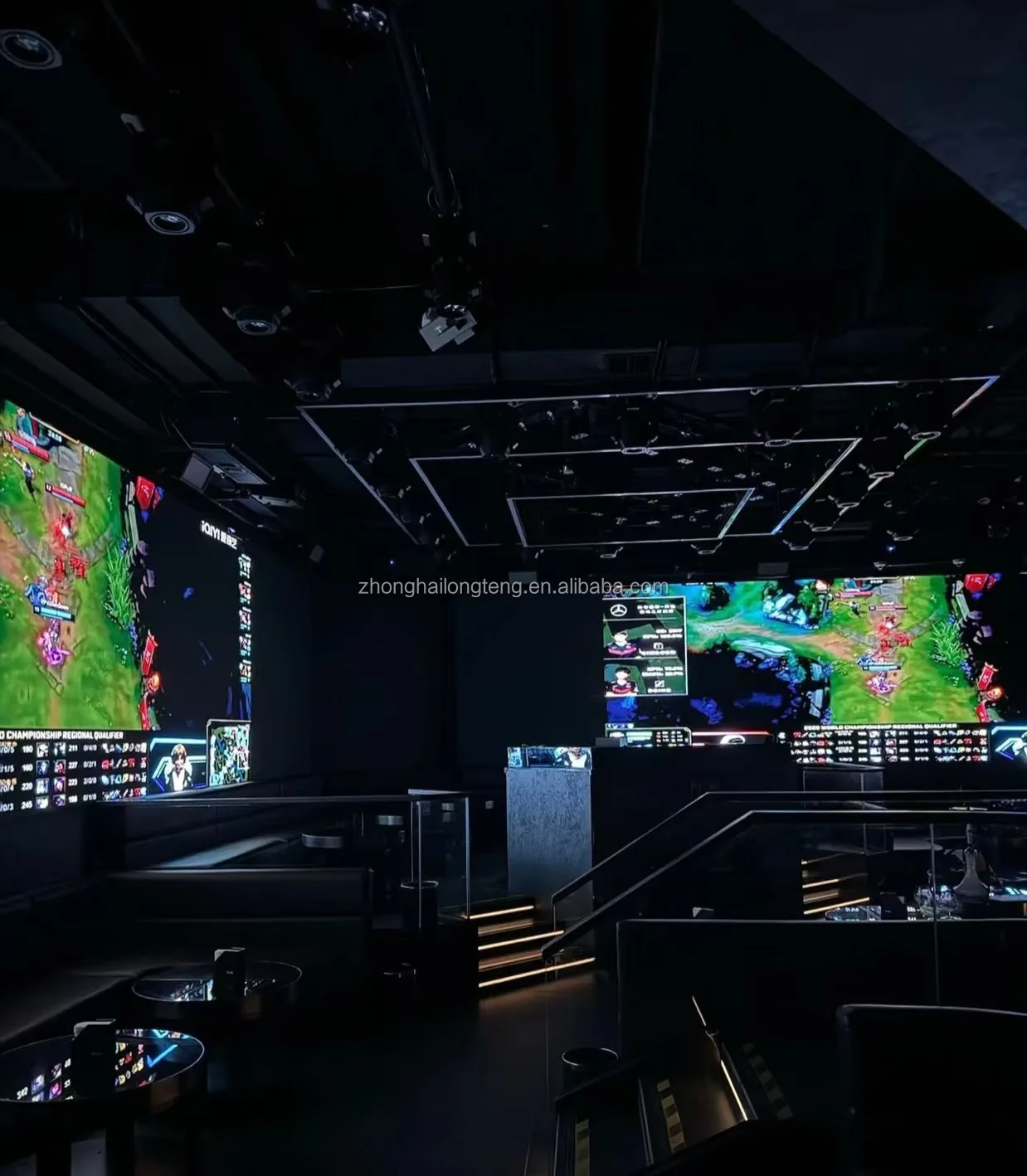 P1.86 indoor led display screens panel for game club game bar night club 4k video night entertainment venue big party