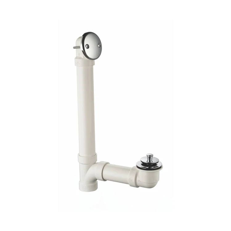 New Design Bathroom Drainer White Schedule 40 PVC Lift&Turn Close Plastic Siphon Bathtub Waste Drainer Drain Pipe