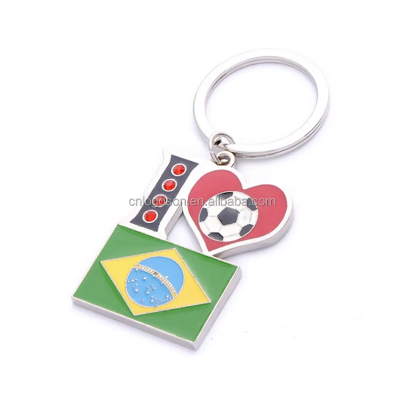 Celebrate For Argentina Themed Souvenir Metal Map Fridge Magnets Metal Football Keychain Souvenirs in bulk