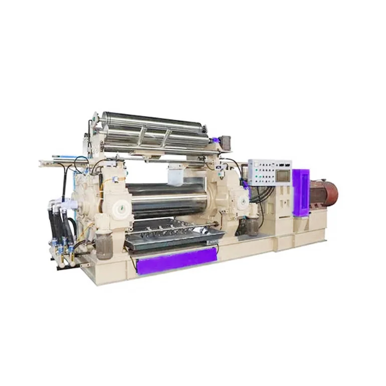 CF-18 two roll rubber compound open mixing/mix mill lab scale rubber machine with stock blender