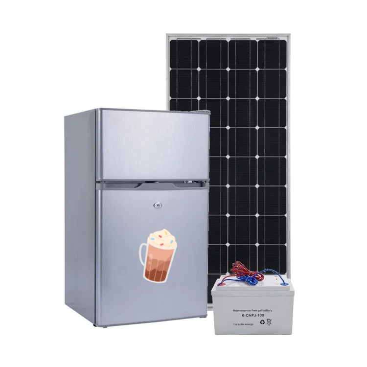 108L Double Doors Top Freezer Bottom Fridge type Green Energy Solar Powered Refrigerator