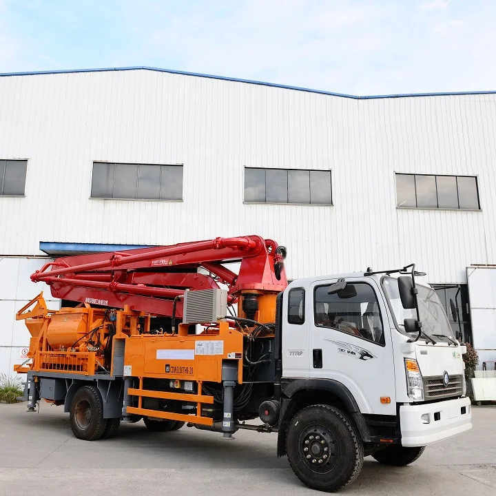 Realtop Truck Mounted concrete Mixing Pump with 28m Boom