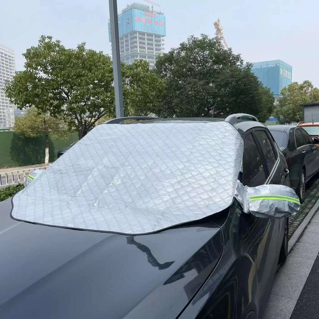 cr Front Universal Anti-UV Anti-snow Waterproof Best Car Cover Custom Logo Car Cover Silvery In Winter