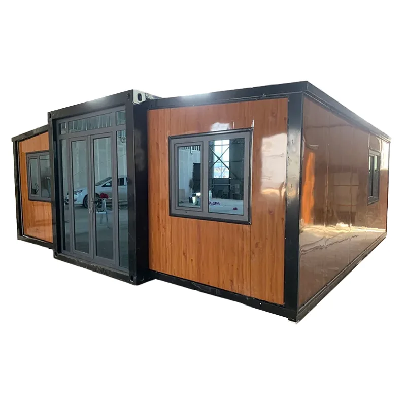 20FT Folding Home 2 Bedrooms Prefabricated Foldable  Mobile Prefab Expandable Container House with full bathroom