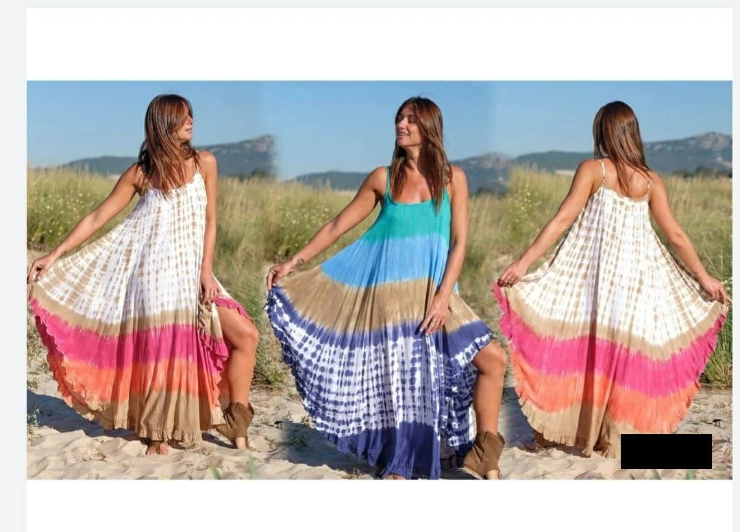 Ladies Rayon Spring Summer Women Clothing high quality Loose large size maxi dress cotton Casual Dresses