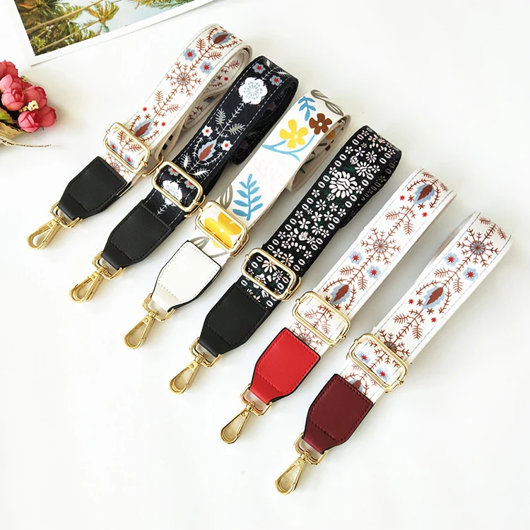 Adjustable Replacement Flower Wide Strap Shoulder Crossbody Bag Accessories Handbag Straps