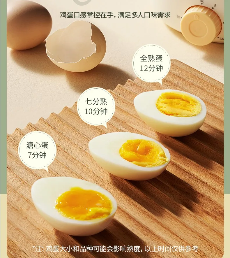 350W Timed Boiler Breakfast Machine Automatic Steamer Custard Steaming Cooker Food Warmer 2 Layers