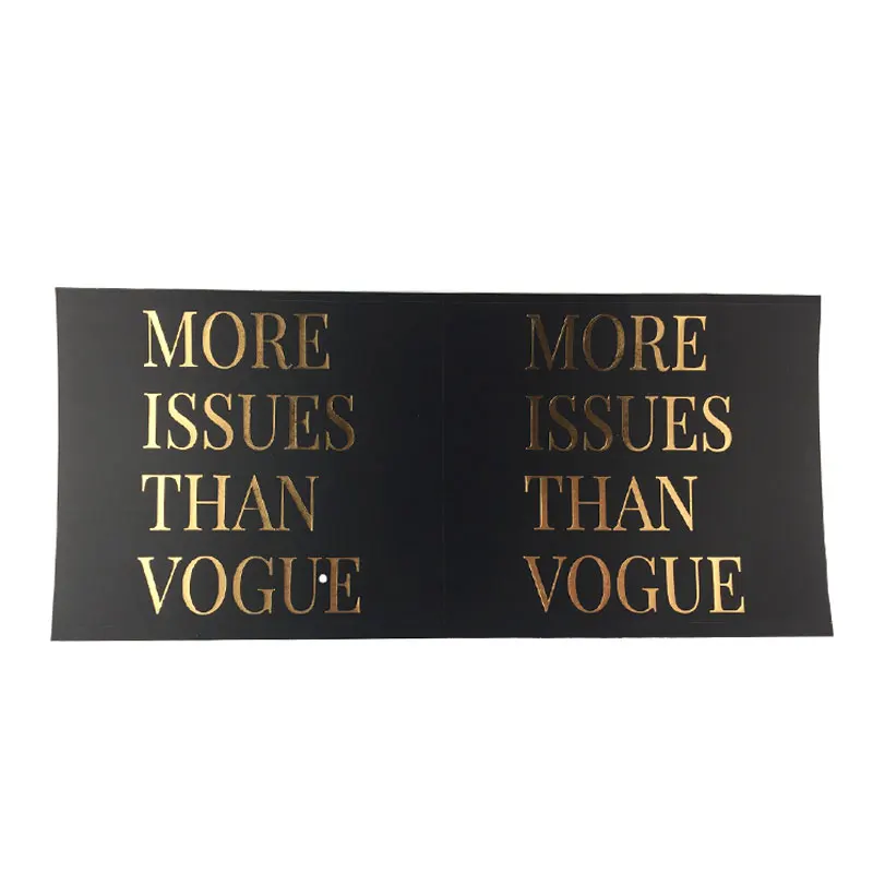 New Luxury Red Foil Wine Bottle Reflective Vinyl Sticker Custom Business Logo Waterproof Stickers Sheet