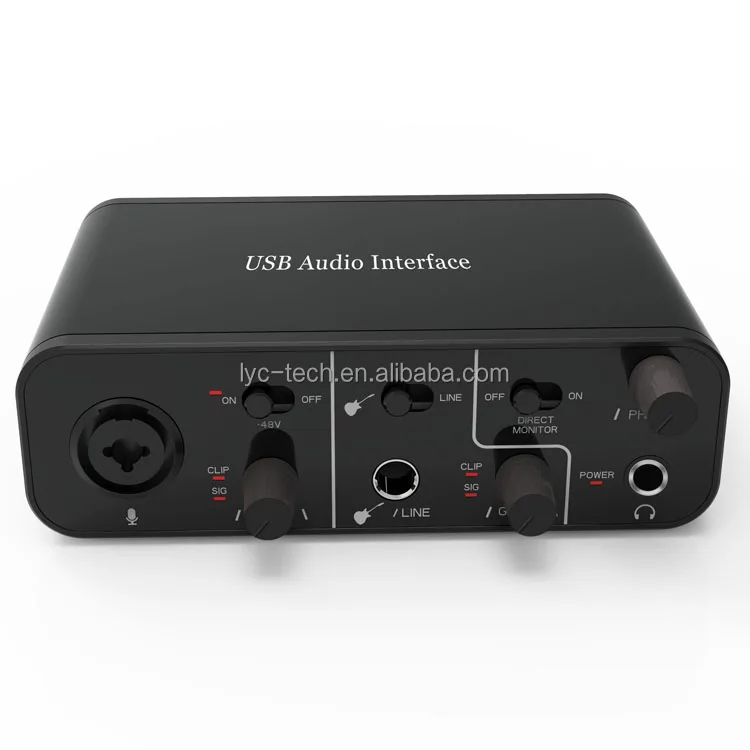 Новый дизайн, миди, многоцветная звуковая карта, usb аудио интерфейс