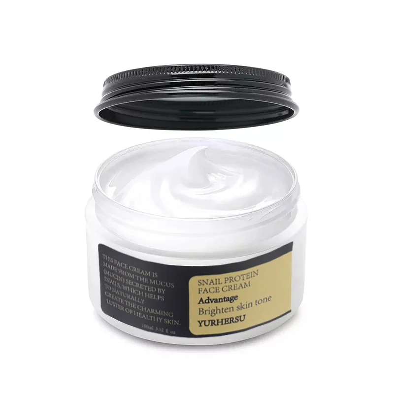Wholesale Popular 50g private label Snail face cream  Repair Damaged skin long-lasting hydration Cosmetic beauty skin care cream
