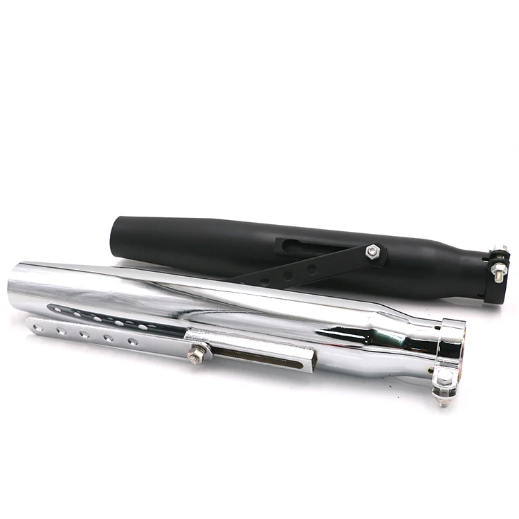 
Universal Motorcycle Tapered Exhaust Muffler Pipe Silencer Cafe Racer Old School Bobber Touring Dirt bike Scooter Offroad 