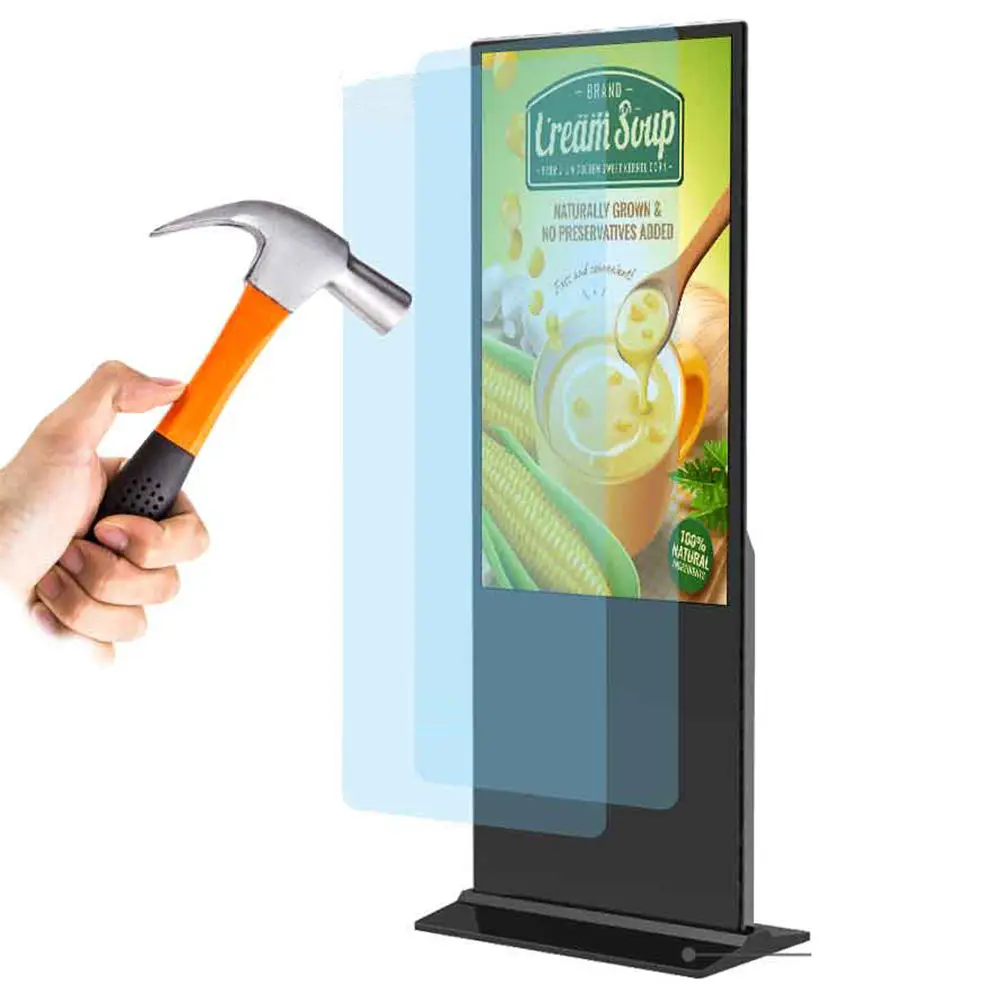 OEM stand Touch screen snap screen murah advertising machine display for affiliate program