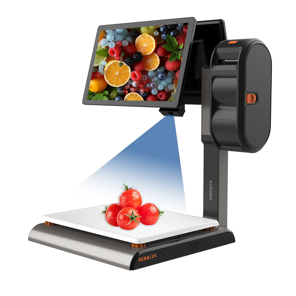 Rongta Aurora S2L S1L Digital Weighing AI PC Scale with Printer with Windows Cash Register POS Machine