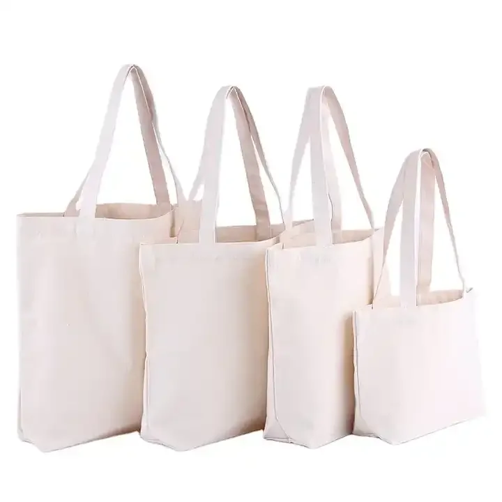 2023 Fashion Recyclable Customised Shopping Cotton Bag Tote Bag Custom Printed Canvas Tote Bag
