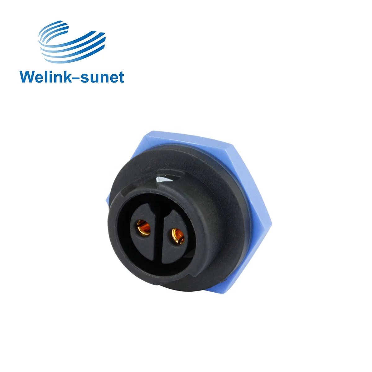 Landscape Lamp Wire Harness with Medium Waterproof Connector 10P Push Lock Type Solder