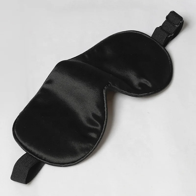 Custom Color Soft Satin USB Temperature Controlled Eye Mask Female Nap Light Shield Eyemask Heating Sleep Eye Mask