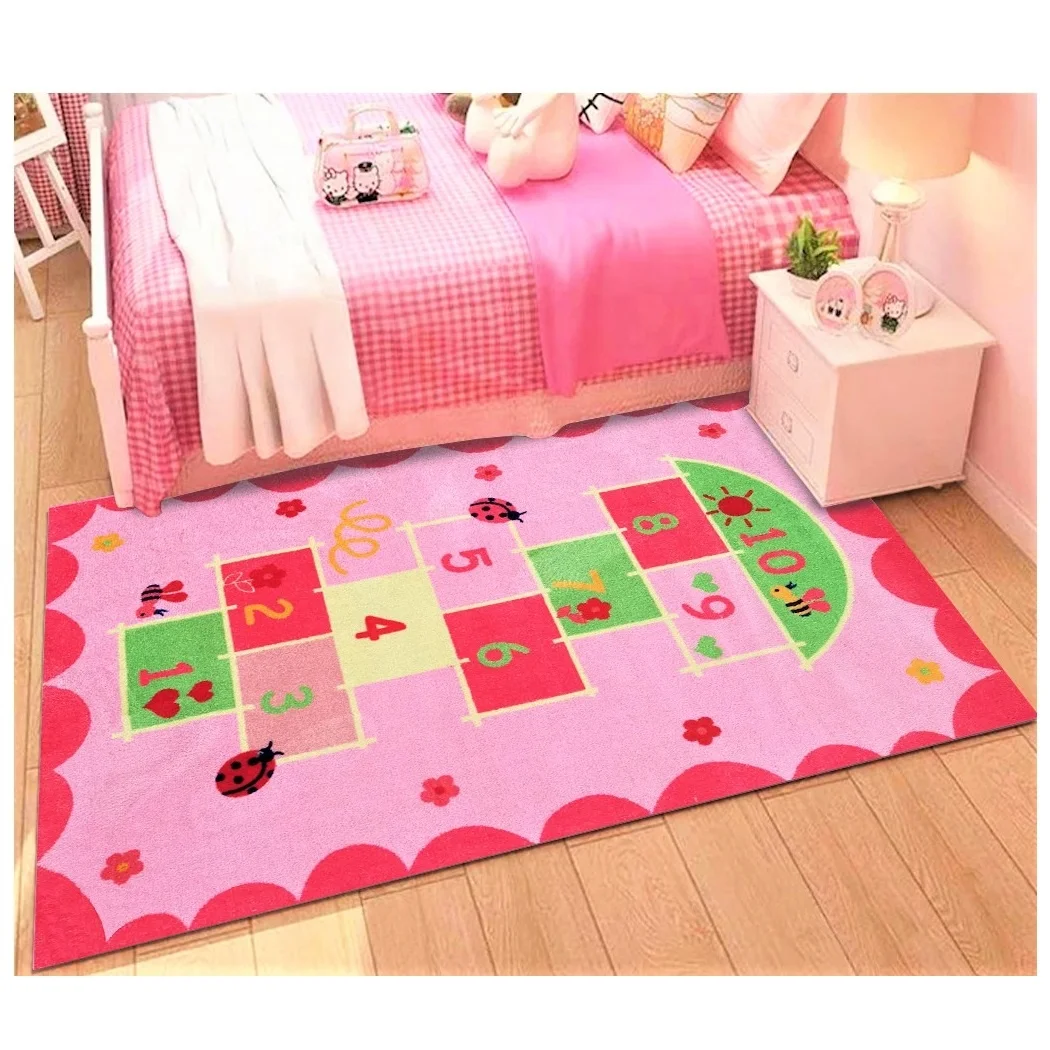 Manufacturer sales hopscotch printed home theater indoor rug animal printed zebra house floor colorful carpet