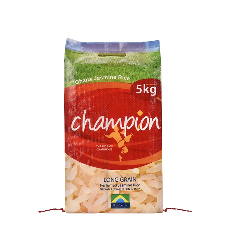 Factory Wholesale Custom Printed Food Grade Rice Packaging Bag 5kg