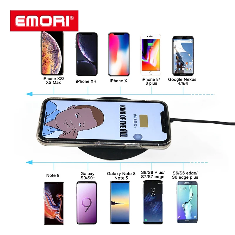 OEM Light Up Логотип стол сотовый телефон беспроводной зарядное устройство с 1 Usb порт
