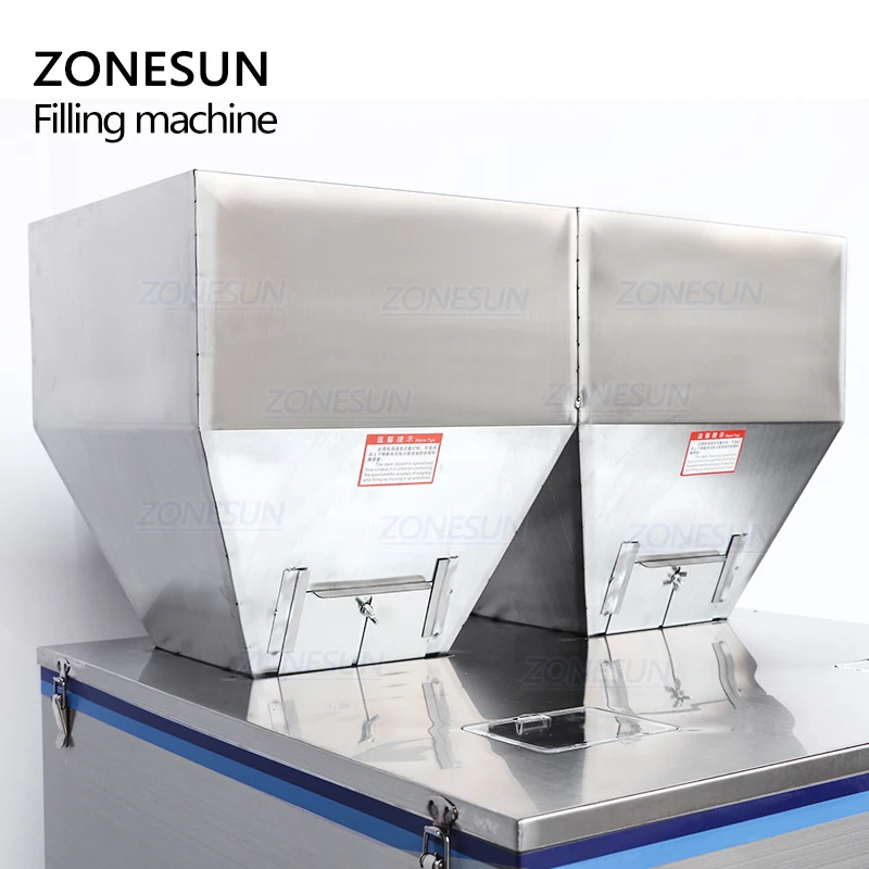 ZONESUN DL-5000D с двойной головкой Вибрация кофе в зернах пакетик для чая порошка полуавтоматическая машина