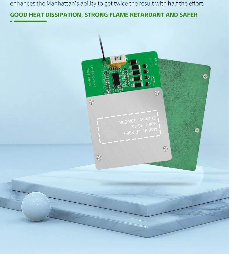 3s 4s 20A 30A 40 A 50A 12V lithium battery BMS battery protection board for UPS portable power station solar storage system