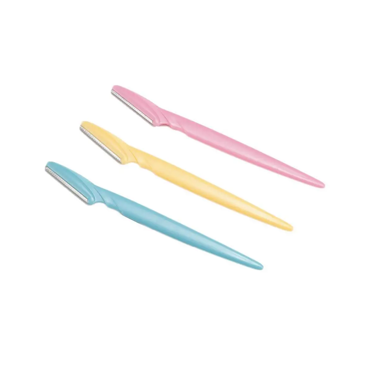 3 шт./компл. портативный триммер для бровей, набор для удаления волос, женские триммеры для бровей, лезвия, бритва с одним лезвием для макияжа, косметика