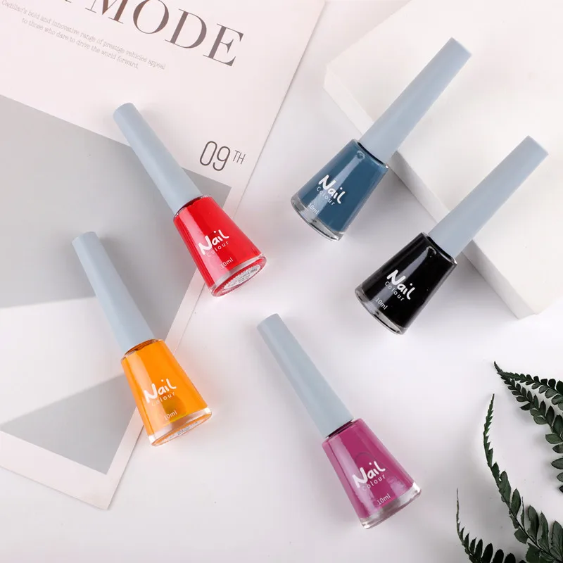 BIN 2022 Fashion nail polish popular color is not easy to fall off baking-free nail polish 10ML oily manicure