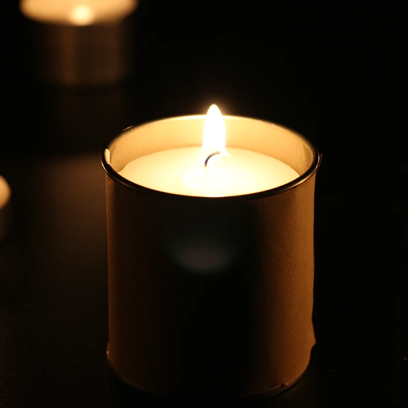 Manufacturer Catholic Spiritual Votive Applicable Ordinary White Smokeless Candle Tins For Home Church Decoration