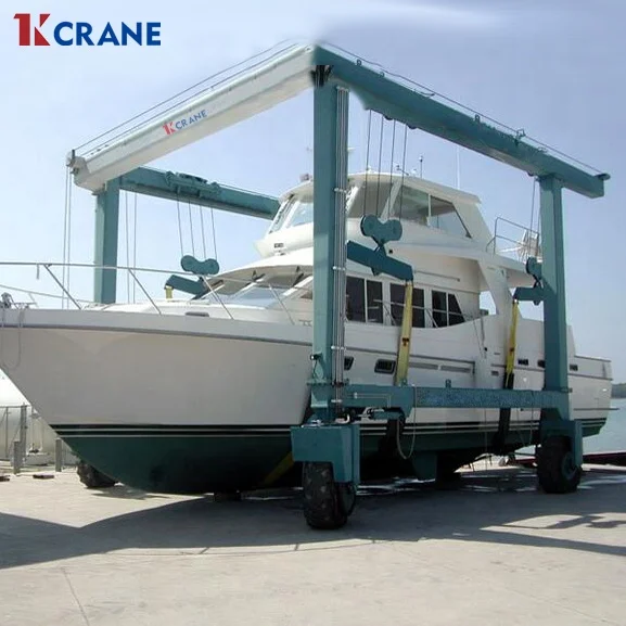 Mobile Boat Hauler Lifting Capacity 100/200/300/500 ton Yacht Lifting Crane Hydraulic Boat Hoist