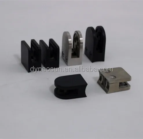black stainless steel glass Bracket For 6-12mm Glass Balustrade Handrail Railing Glass Clamp
