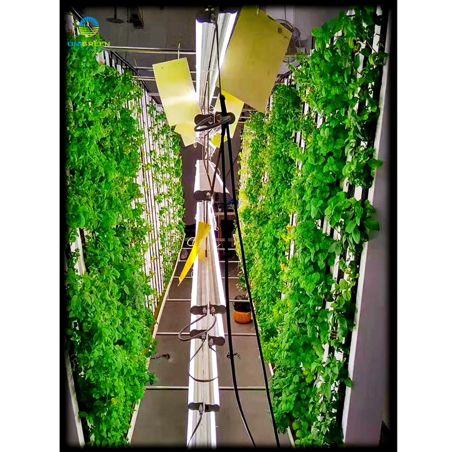 Vertical Planting Zip Grow Hydroponic Horticultural Grow Channel Pipe System Tower With Wheel For Lettuce Vegetable Cultivation