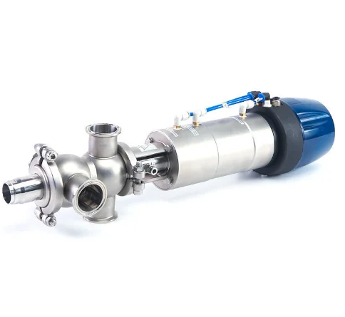Dairy brewry drink SS304 DN50 food grade liquid diversion valve, stainless steel sanitary mixproof valve