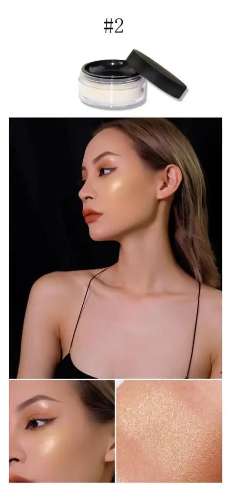 
Wholesale Makeup Shimmer Loose Powder Glow Highlighter Powder Make Your Own Brand Private label 3D Diamond Powder Makeup 