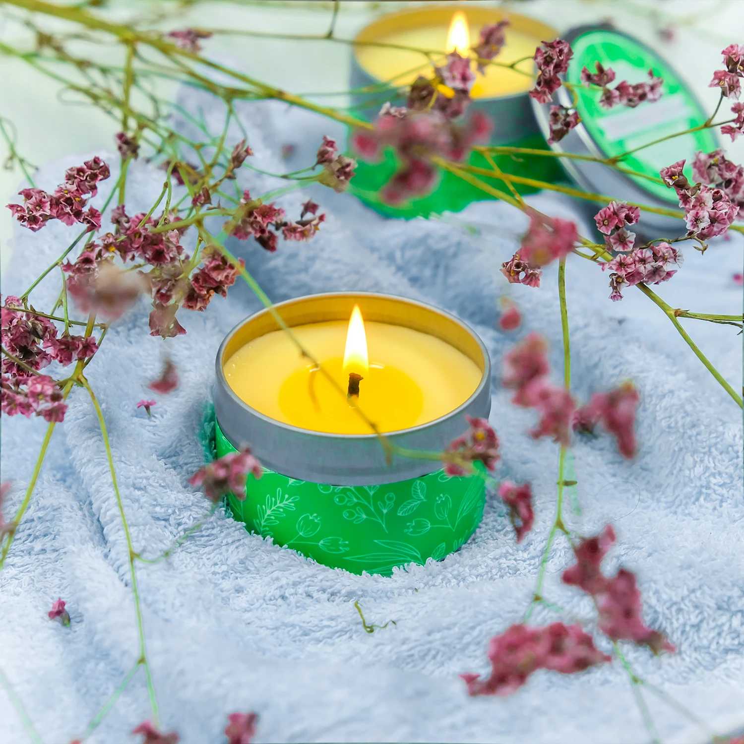 Wholesale factory Citronella Candles Soy Wax Lemongrass Candles Portable Travel Tin Citronella Scented Candle Gift Set